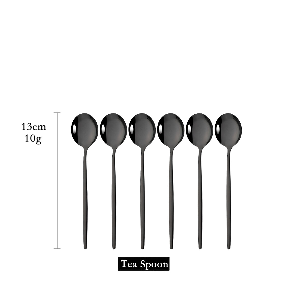 Gold Cutlery Flatware - 6 pezzi mini cucchiai per tè