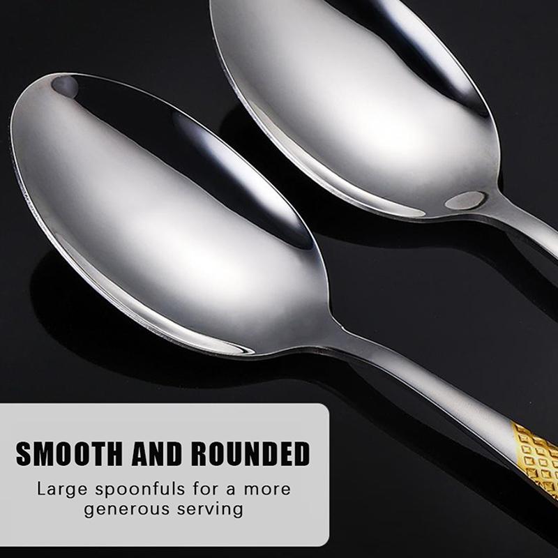 Nuovo set di utensili da cucin - Gold Cutlery Flatware recensione e prezzo