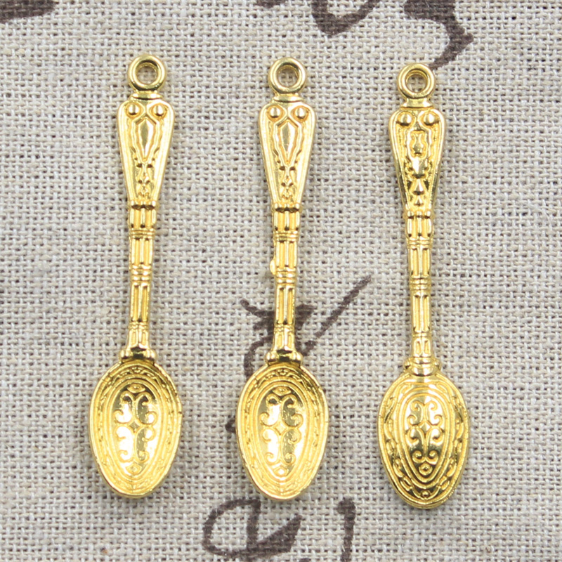 15 pz Charms Modello Cucchiaio - Gold Cutlery Flatware recensione e prezzo